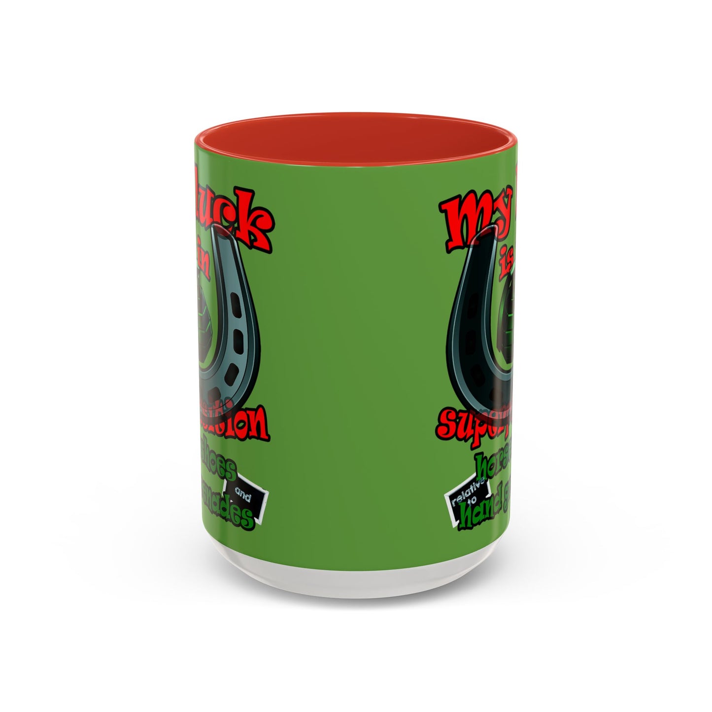my luck - Accent Mug (green)