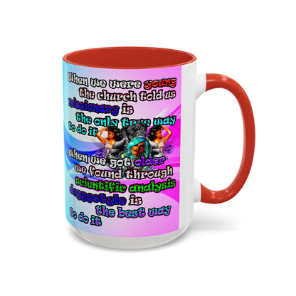 doggystyle - Accent Mug (light blue-pink wave)