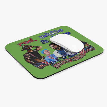 rw&b lives matter - Mouse Pad (Rectangle) (green)