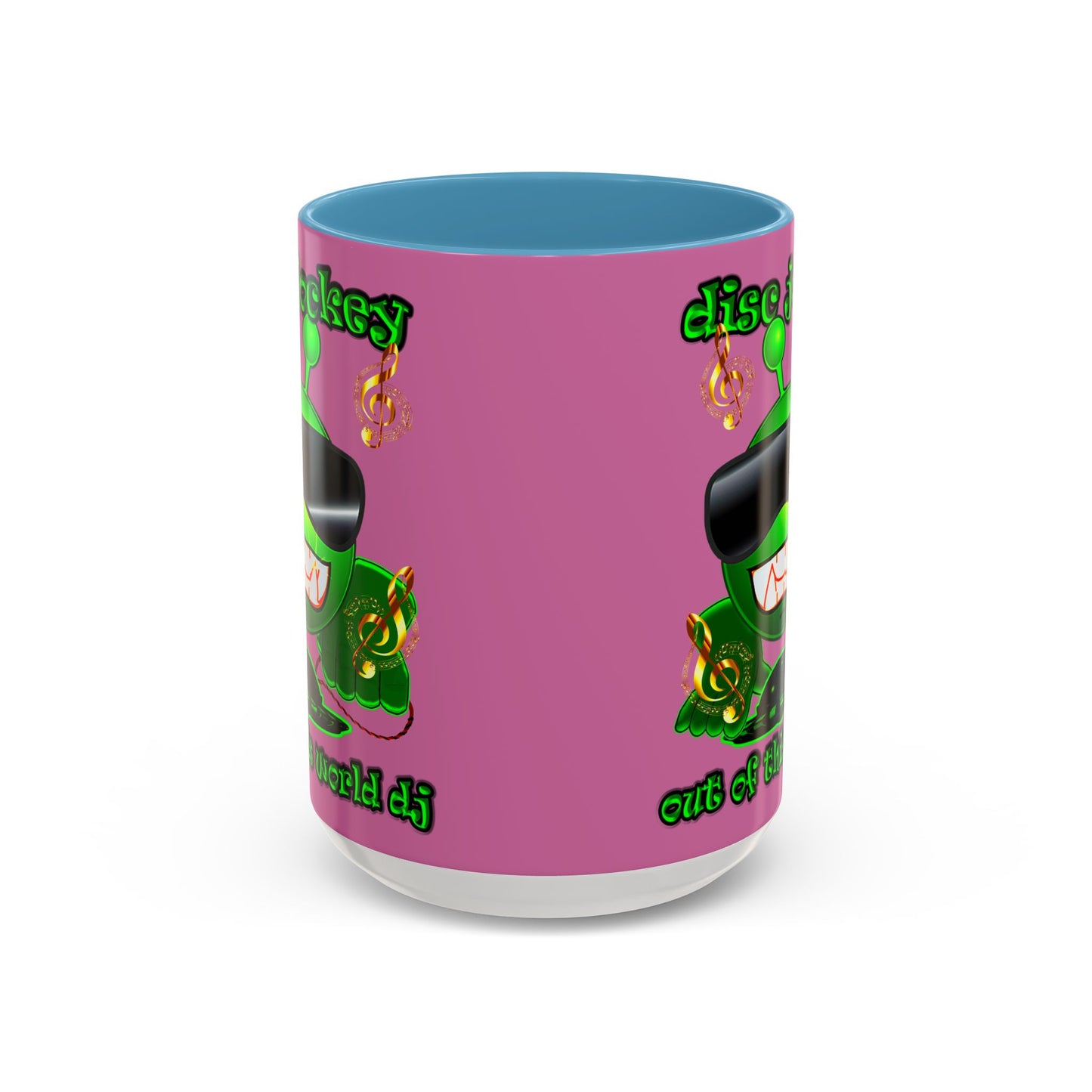 disc jockey - Accent Mug (light pink)