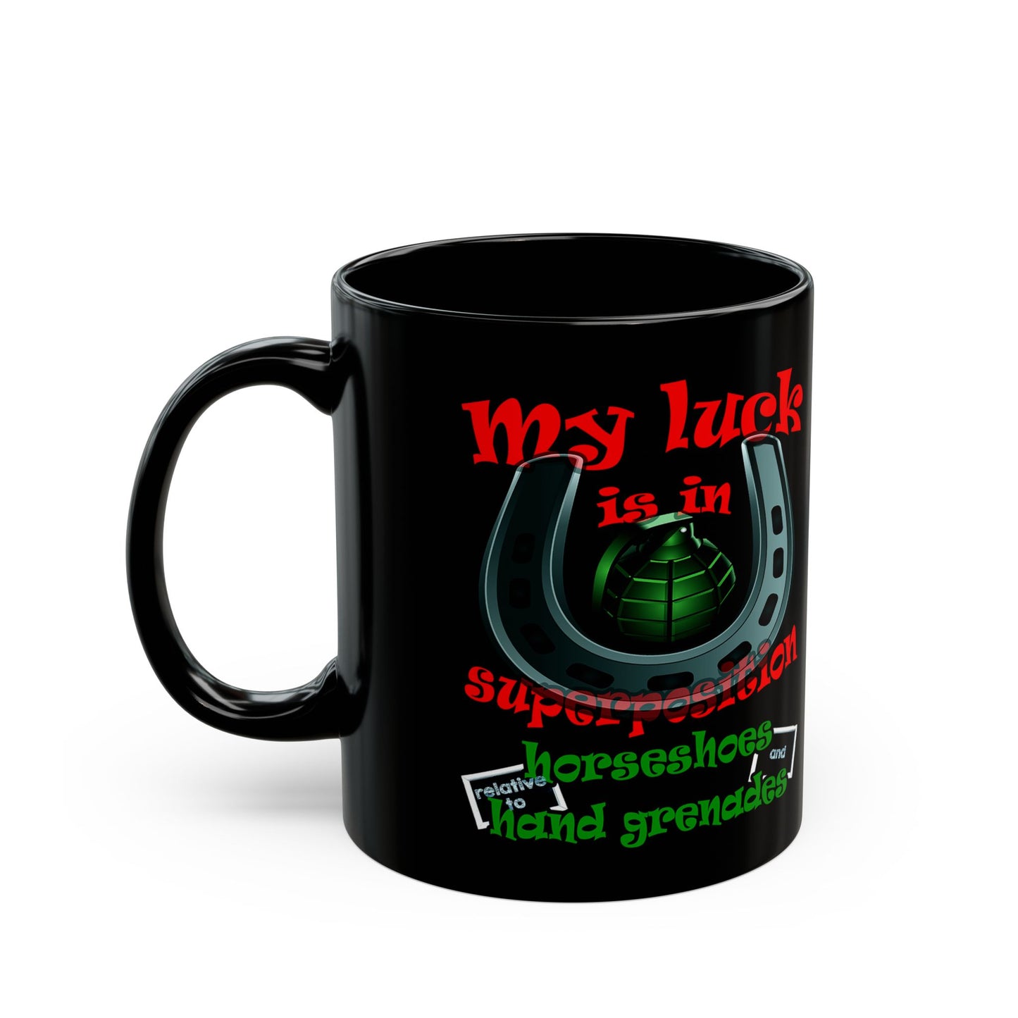 my luck - Black Mug (black)