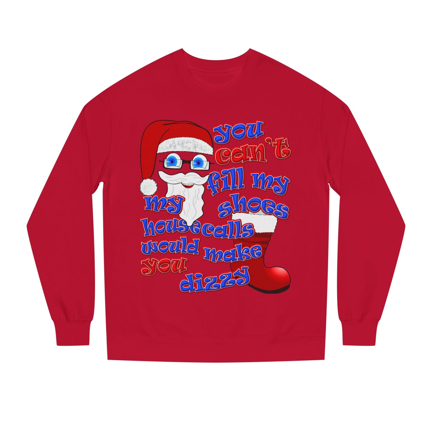 santa's shoes - Unisex Crew Neck Sweatshirt