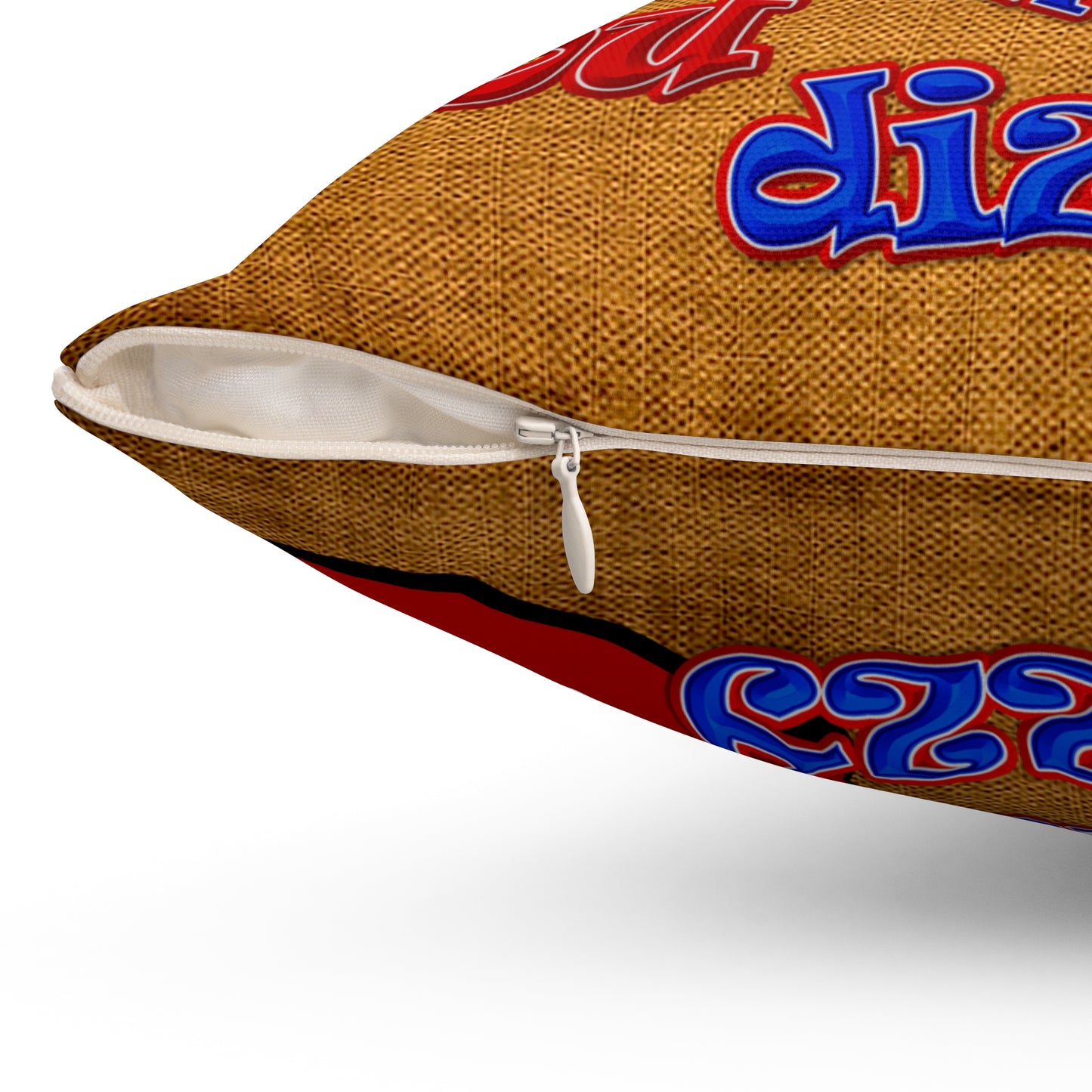 santa's shoes - Spun Polyester Square Pillow - (brown papyrus)