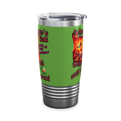 schrodinger's cat - Ringneck Tumbler, 20oz (green)