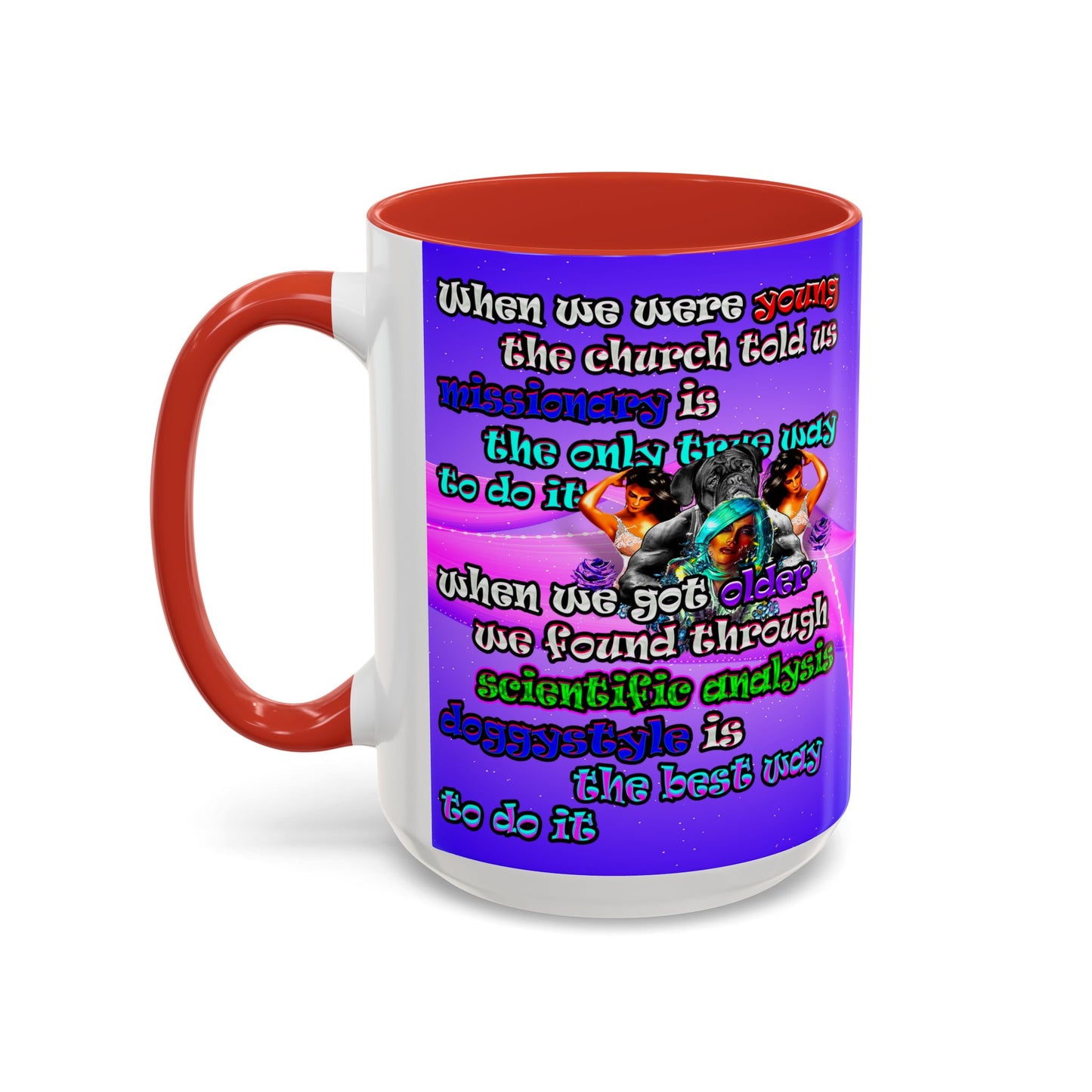 doggystyle - Accent Mug (purple-pink wave)