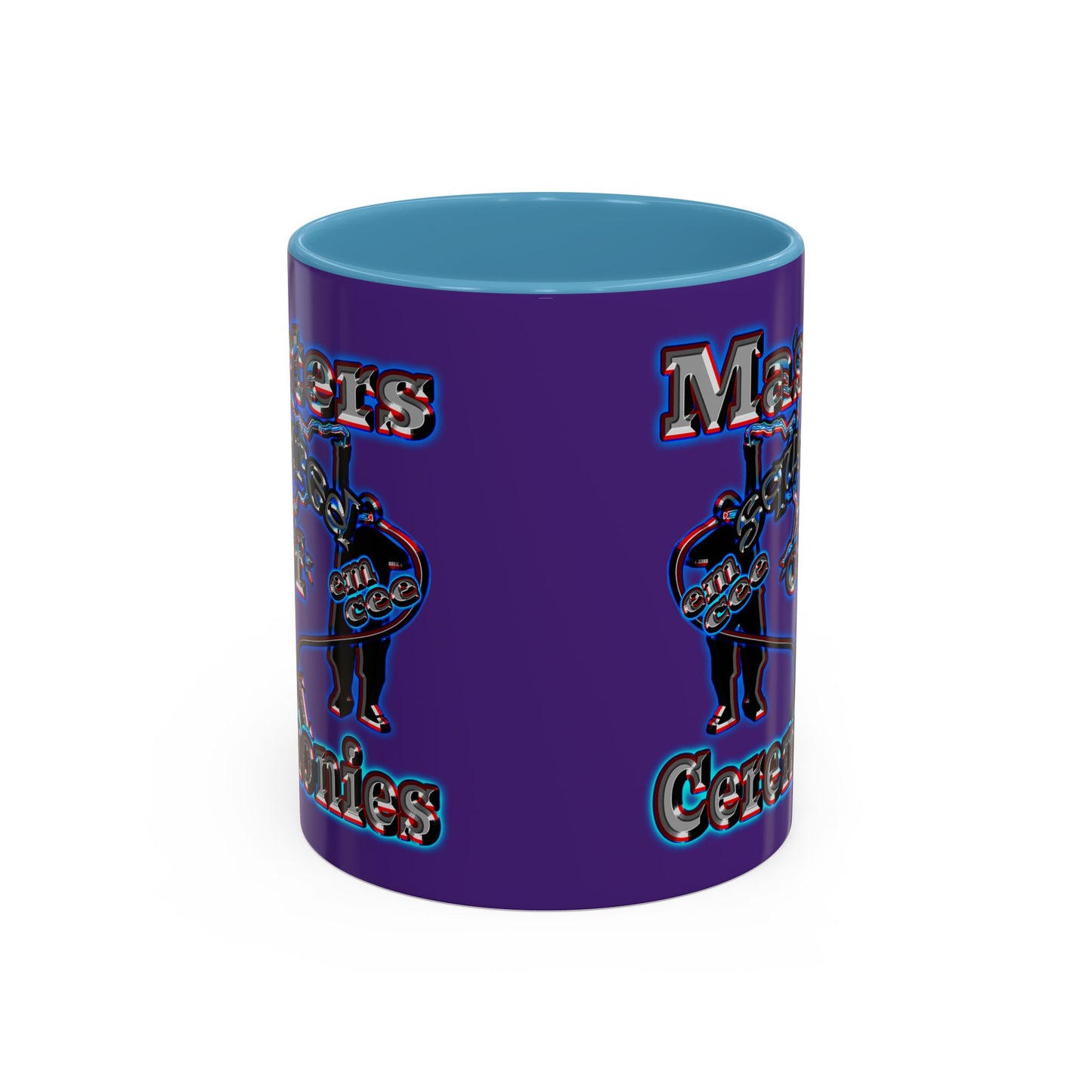 em cee squared - Accent Mug (purple)