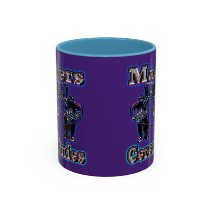 em cee squared - Accent Mug (purple)