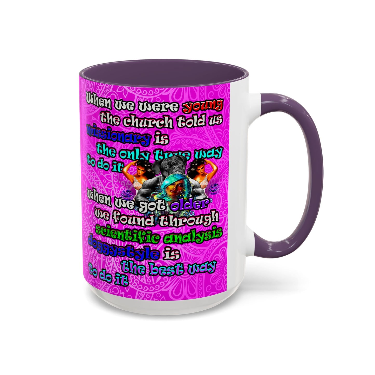 doggystyle - Accent Mug (pink swirl)