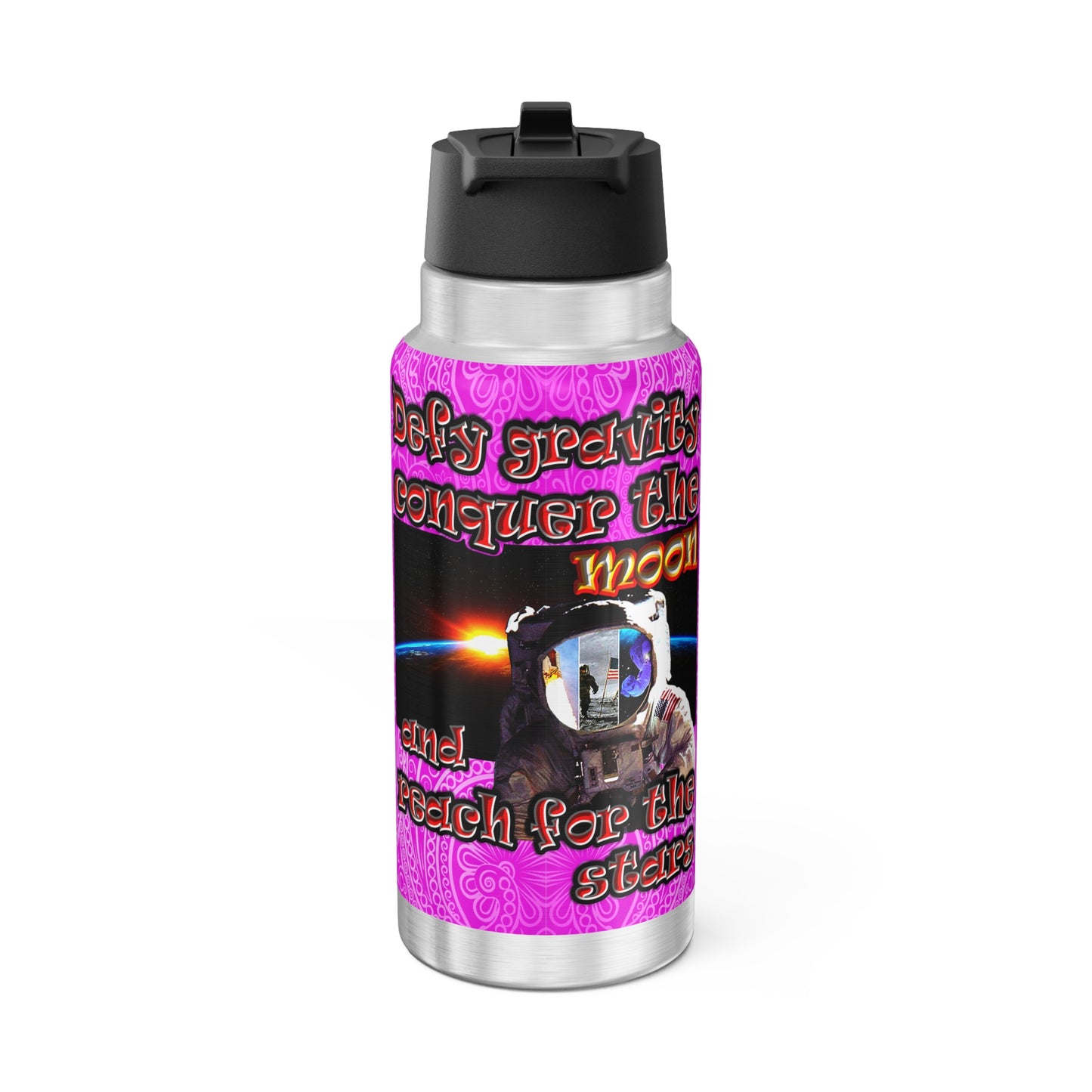 defy conquer reach - Gator Tumbler, 32oz  (pink swirl)