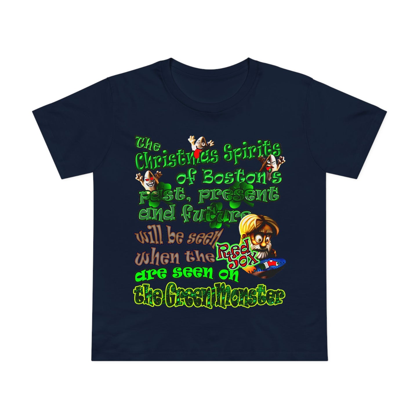 christmas spirits of boston - Women’s Maple Tee