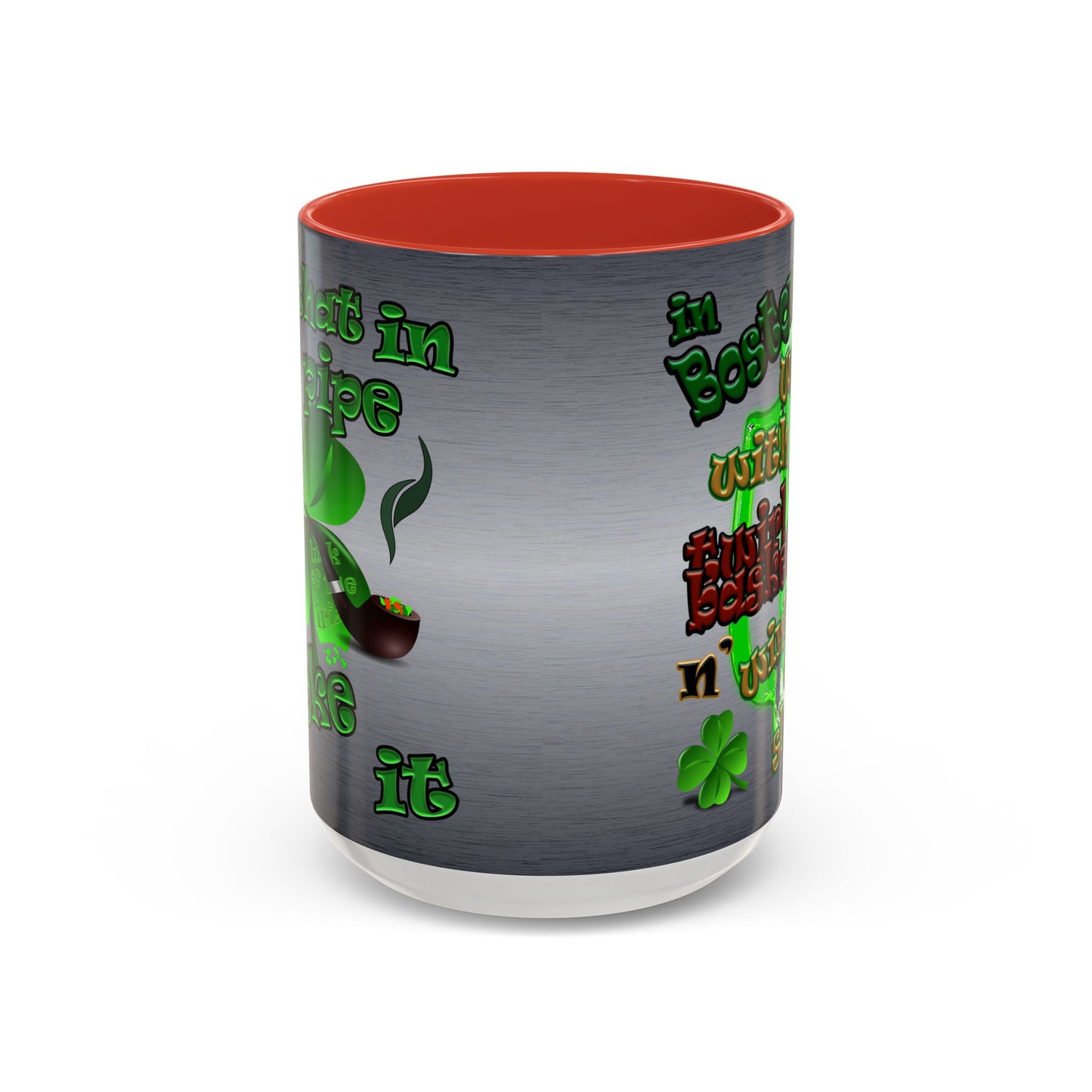 celtics logo - Accent Mug (brushed nickel)