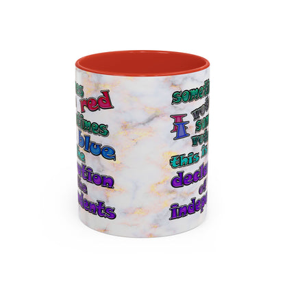 declaration of the independents - Accent Mug (white marble)