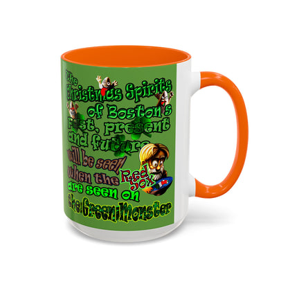 christmas spirits of boston - Accent Mug (green)