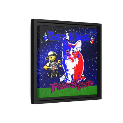 tag that - framed canvas art ('snoops' background)