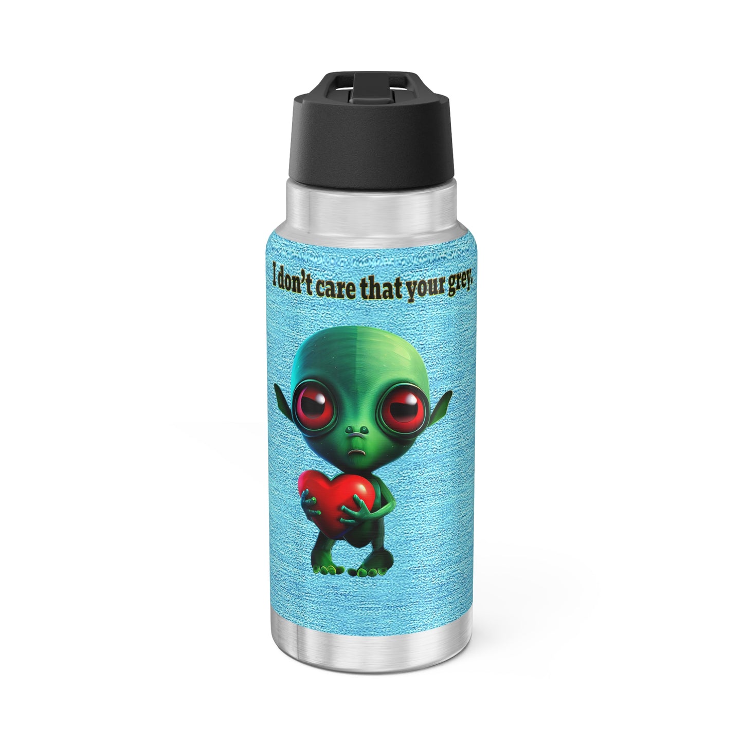 I don't care that your grey - Gator Tumbler, 32oz  (faded blue)