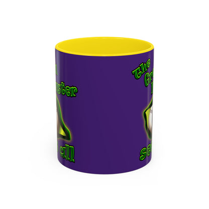 green monster - Accent Mug (purple)