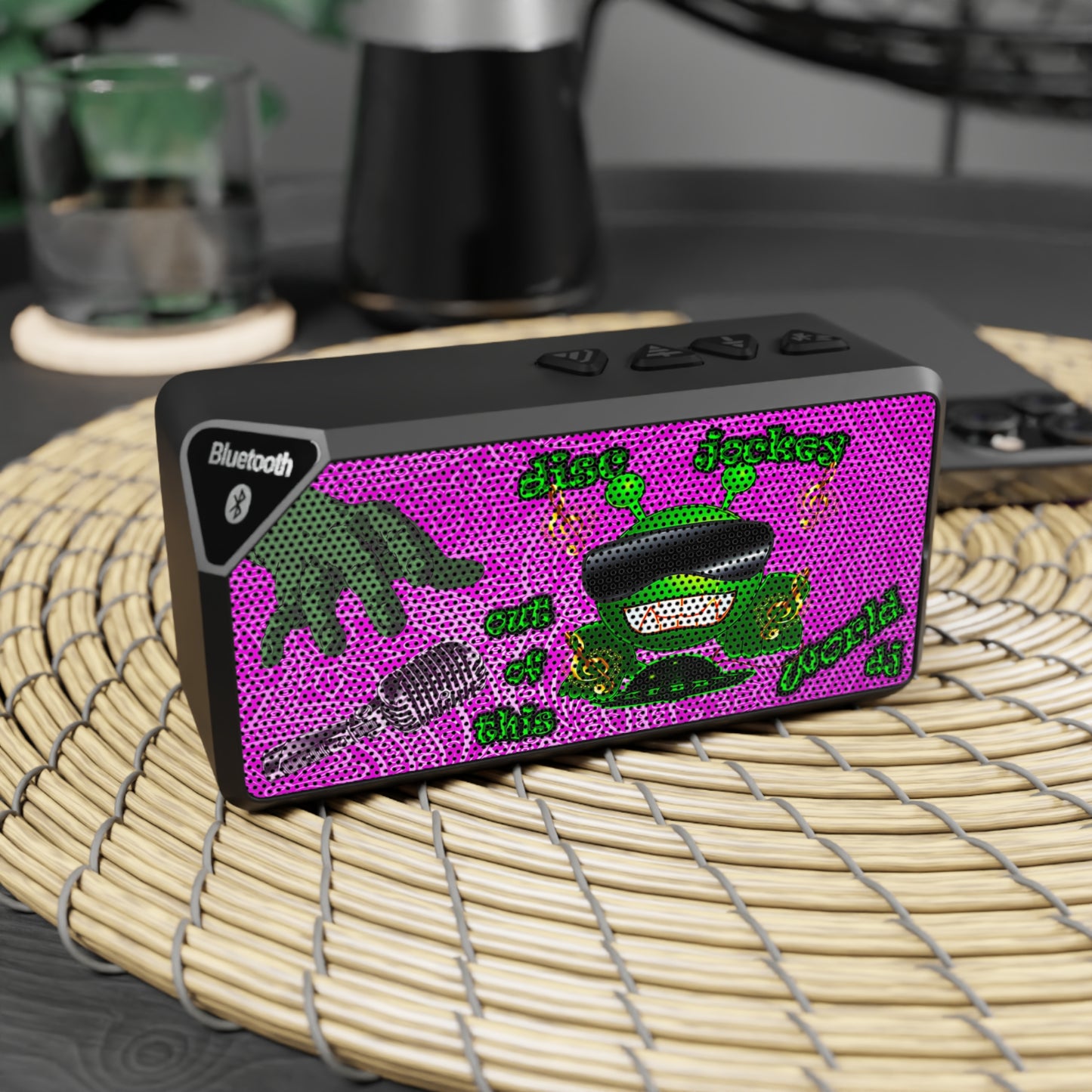 disc jockey - Jabba Bluetooth Speaker (pink swirl)