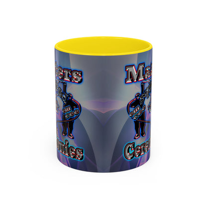 em cee squared - Accent Mug (grey-pink wave)