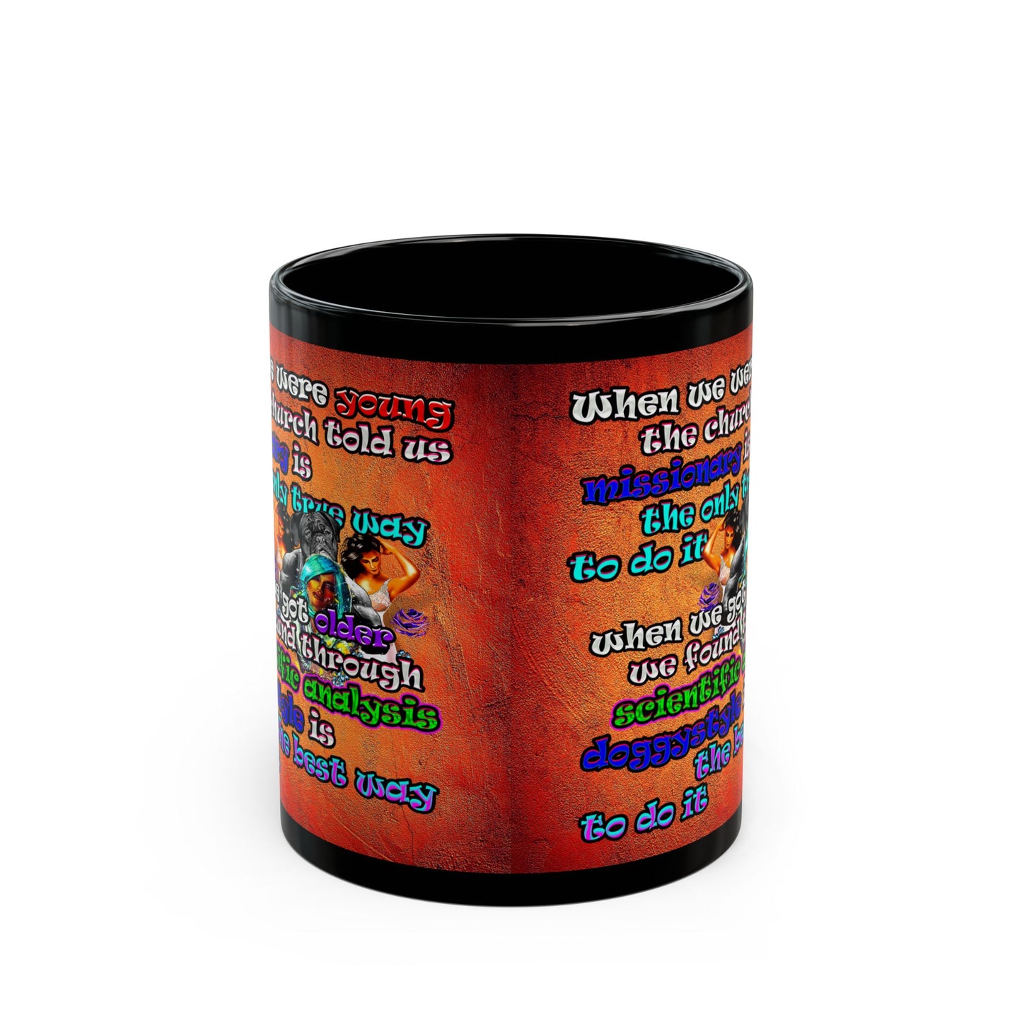 doggystyle - Black Mug (burnt orange)