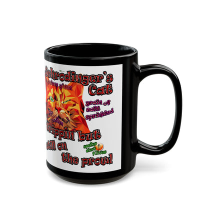 schrodinger's cat - Black Mug (white)