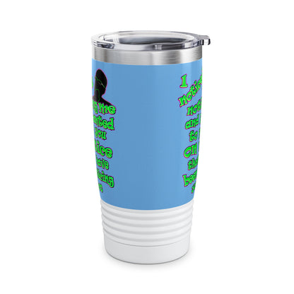 noticed you noticing - Ringneck Tumbler, 20oz (light blue)