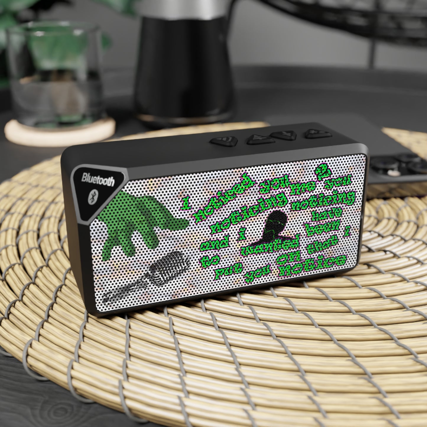 noticed you noticing - Jabba Bluetooth Speaker (white marble)