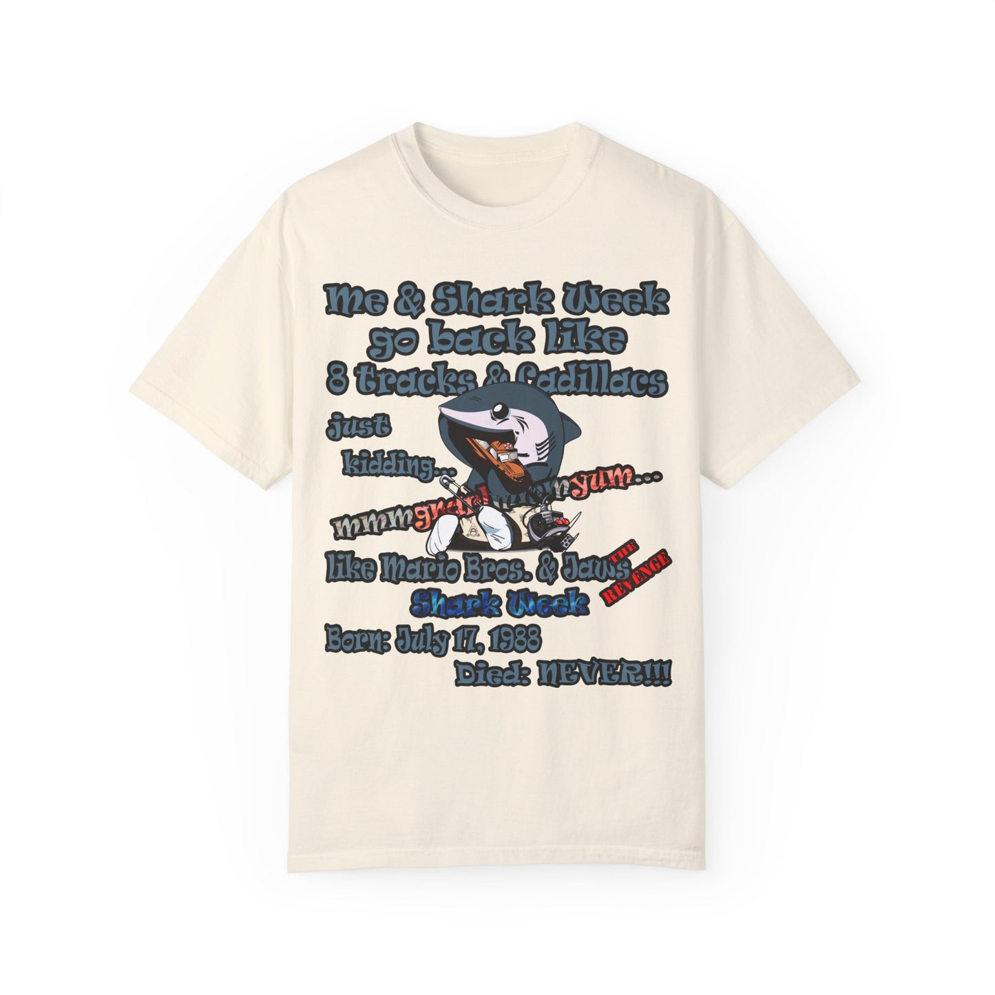 shark week - Unisex Garment-Dyed T-shirt