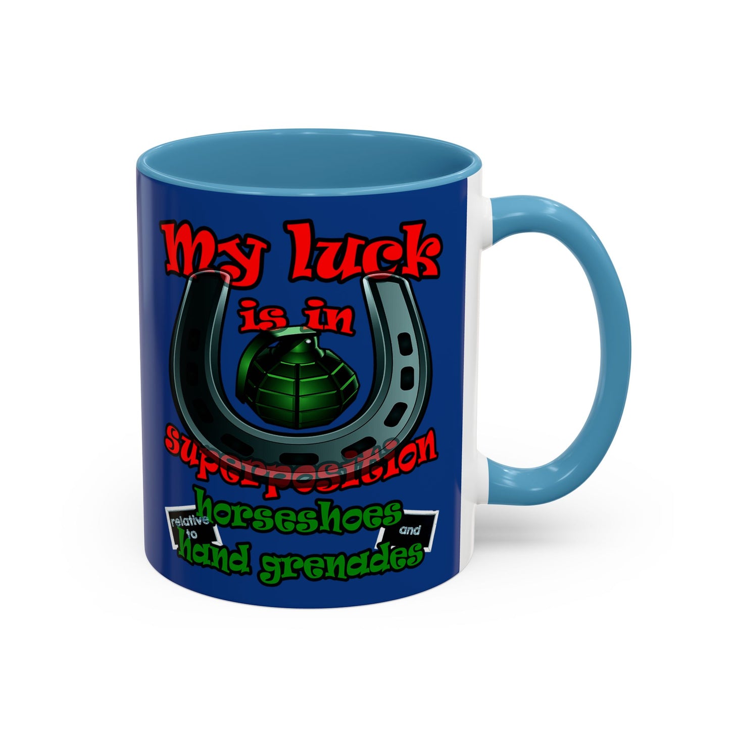 my luck - Accent Mug (dark blue)