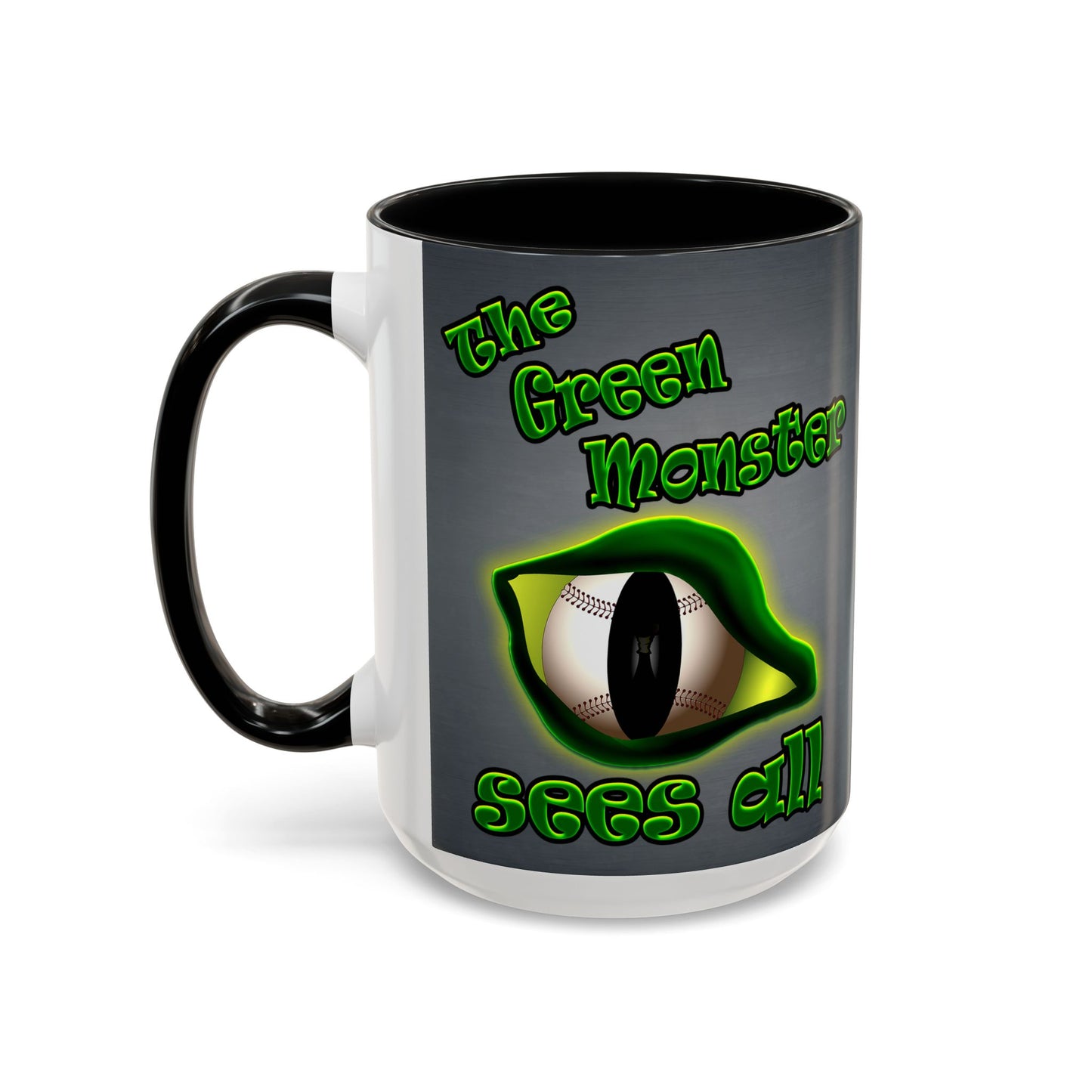 green monster - Accent Mug (grey-light grey)