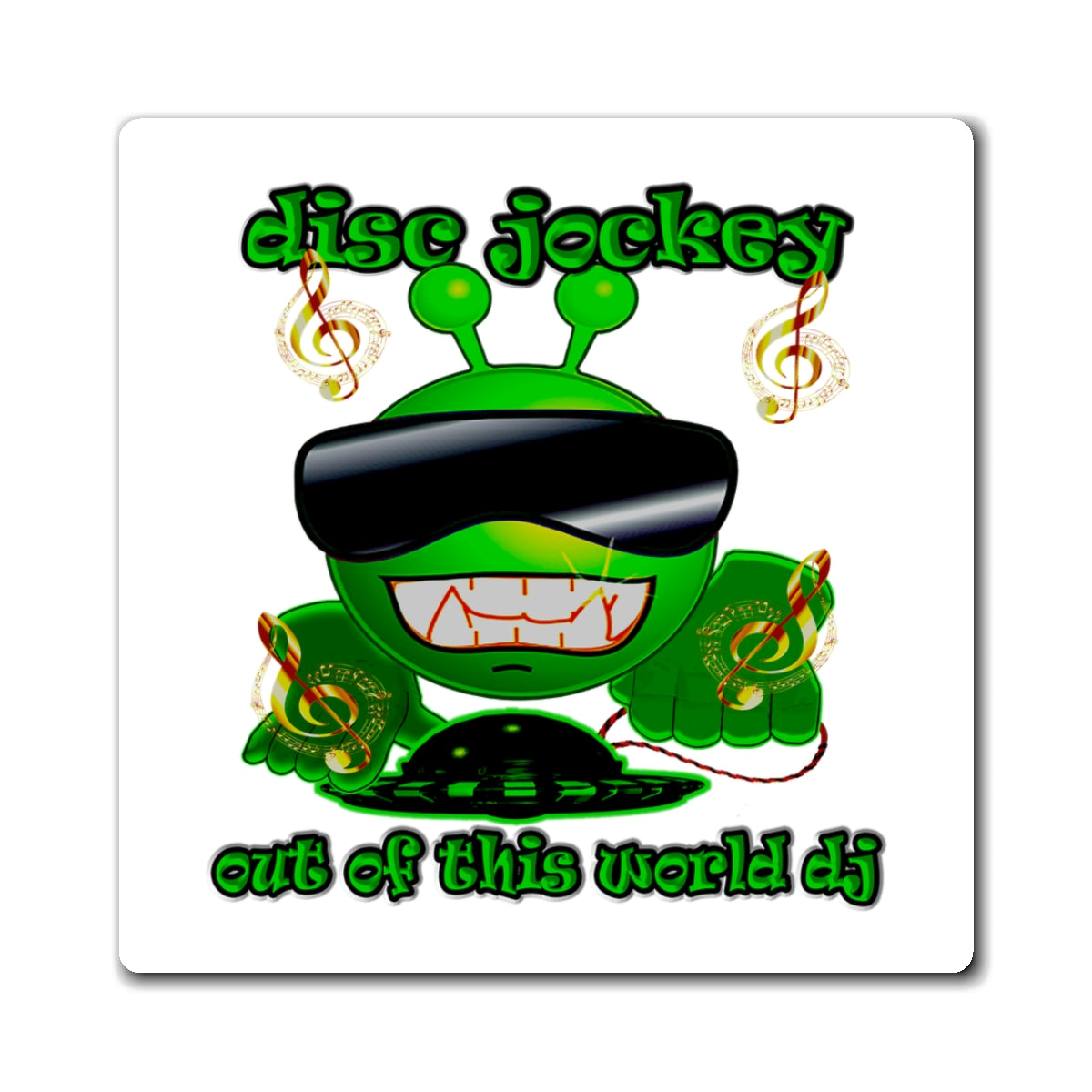disc jockey - Magnets - (white)