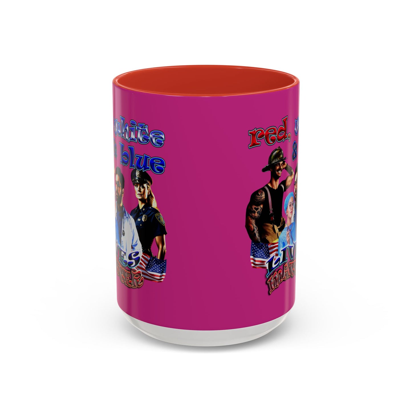 rw&b lives matter - Accent Mug (pink)
