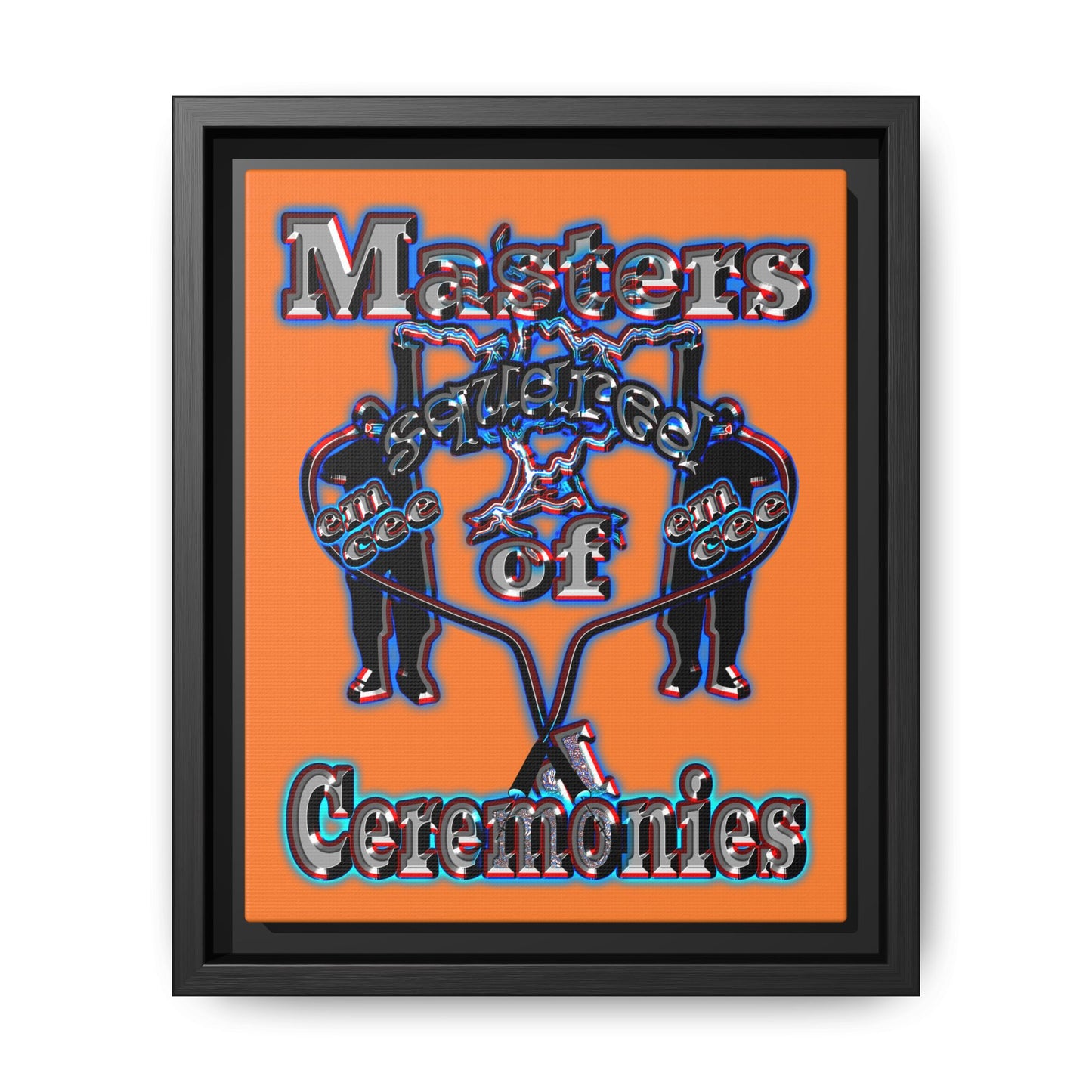 em cee squared - framed canvas art (crusta)