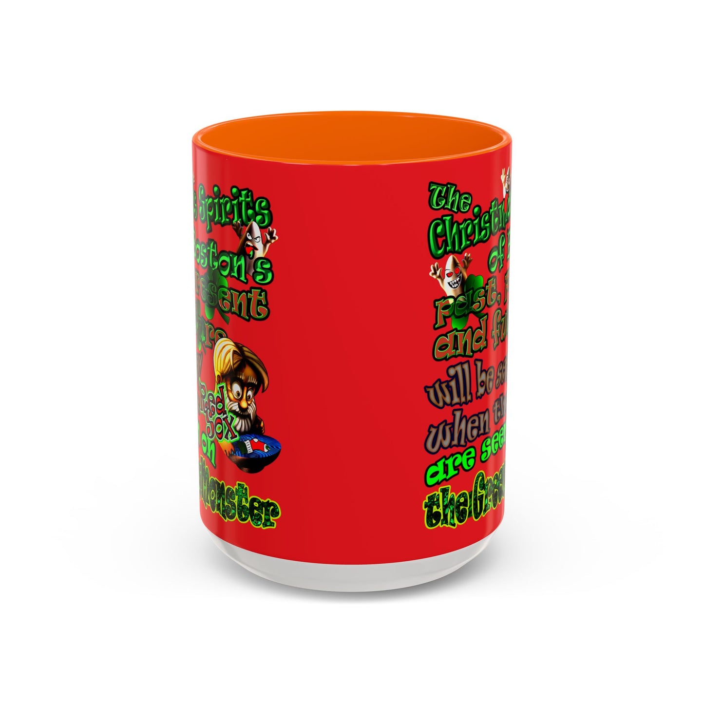 christmas spirits of boston - Accent Mug (red)