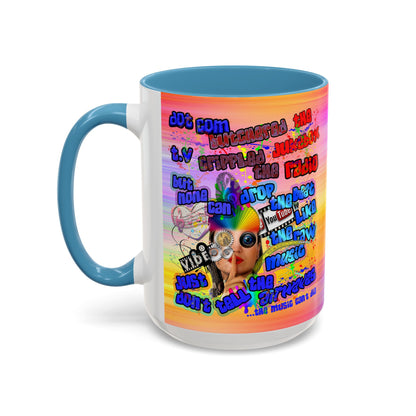 drop the beat - Accent Mug (color blur)