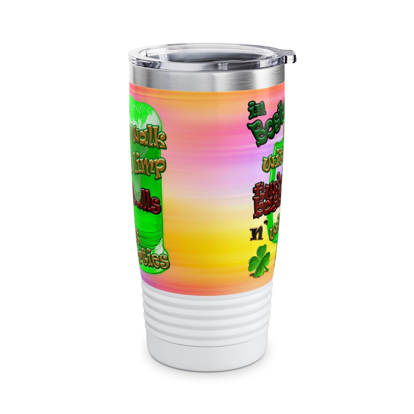 celtics logo - Ringneck Tumbler, 20oz (color blur)