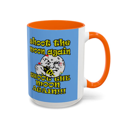 shoot the moon again - Accent Mug (light blue)