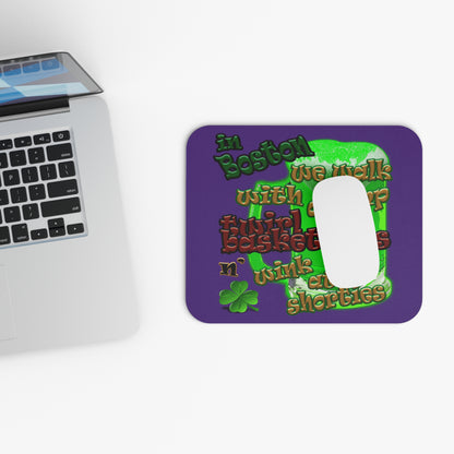 celtics logo - Mouse Pad (Rectangle) (purple)