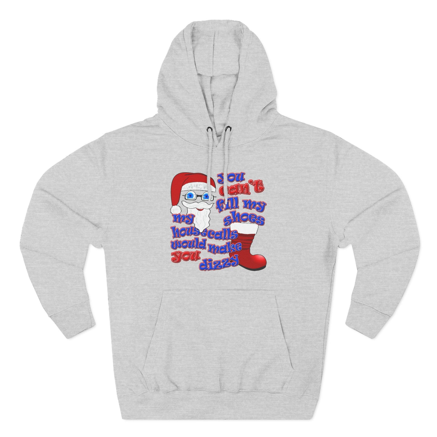 santa's shoes - Three-Panel Fleece Hoodie