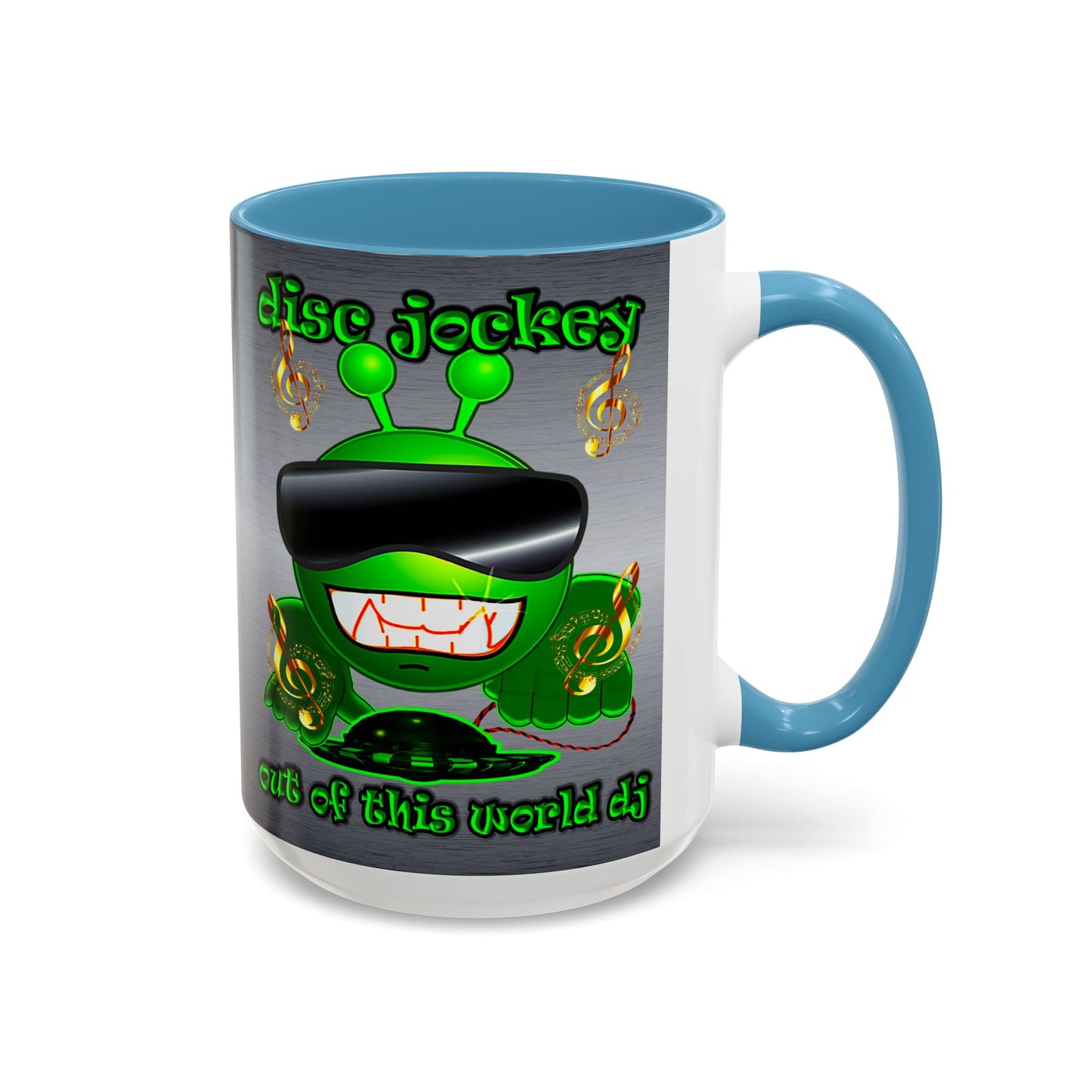 disc jockey - Accent Mug (brushed nickel)