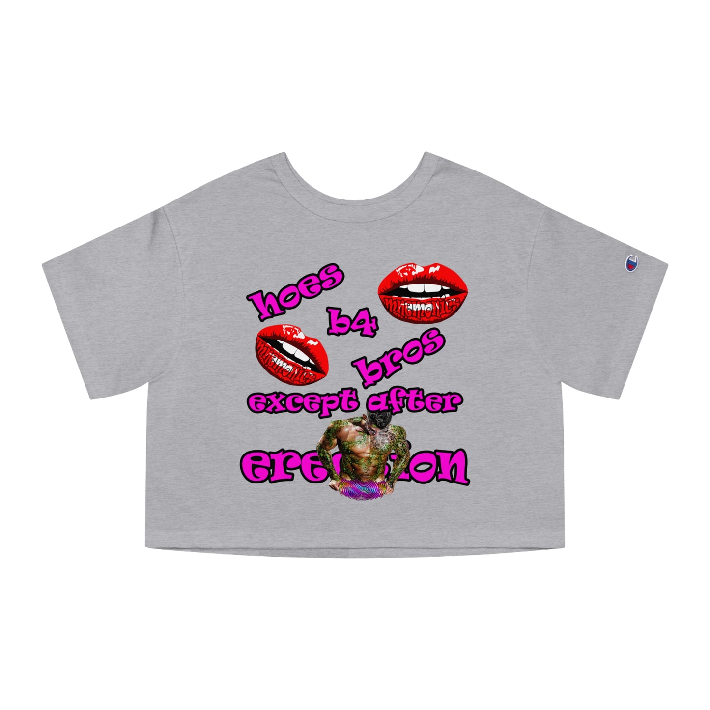 hoes b4 bros - Champion Women's Heritage Cropped T-Shirt