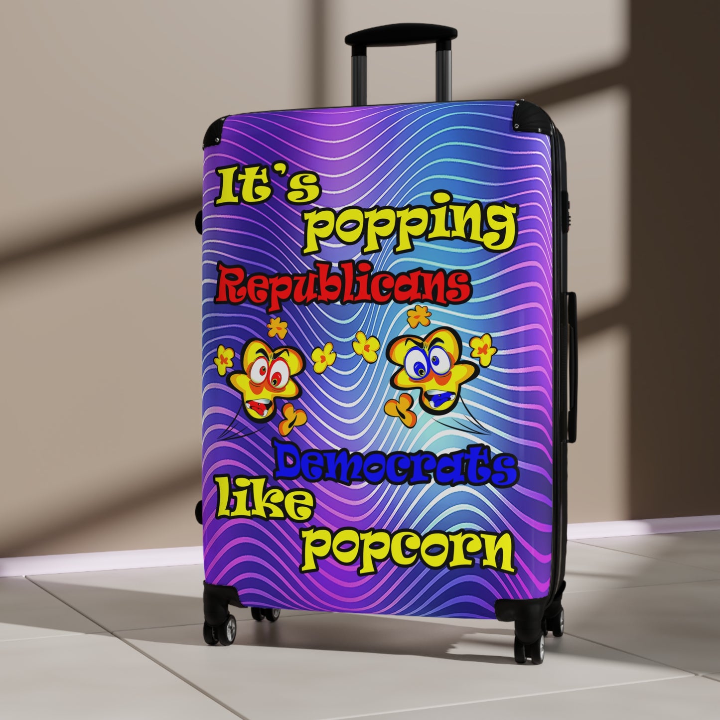 popping like popcorn - Suitcase (purple wave)