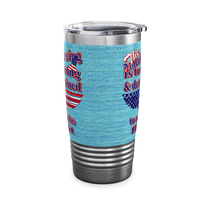 american wing - Ringneck Tumbler, 20oz (faded blue)