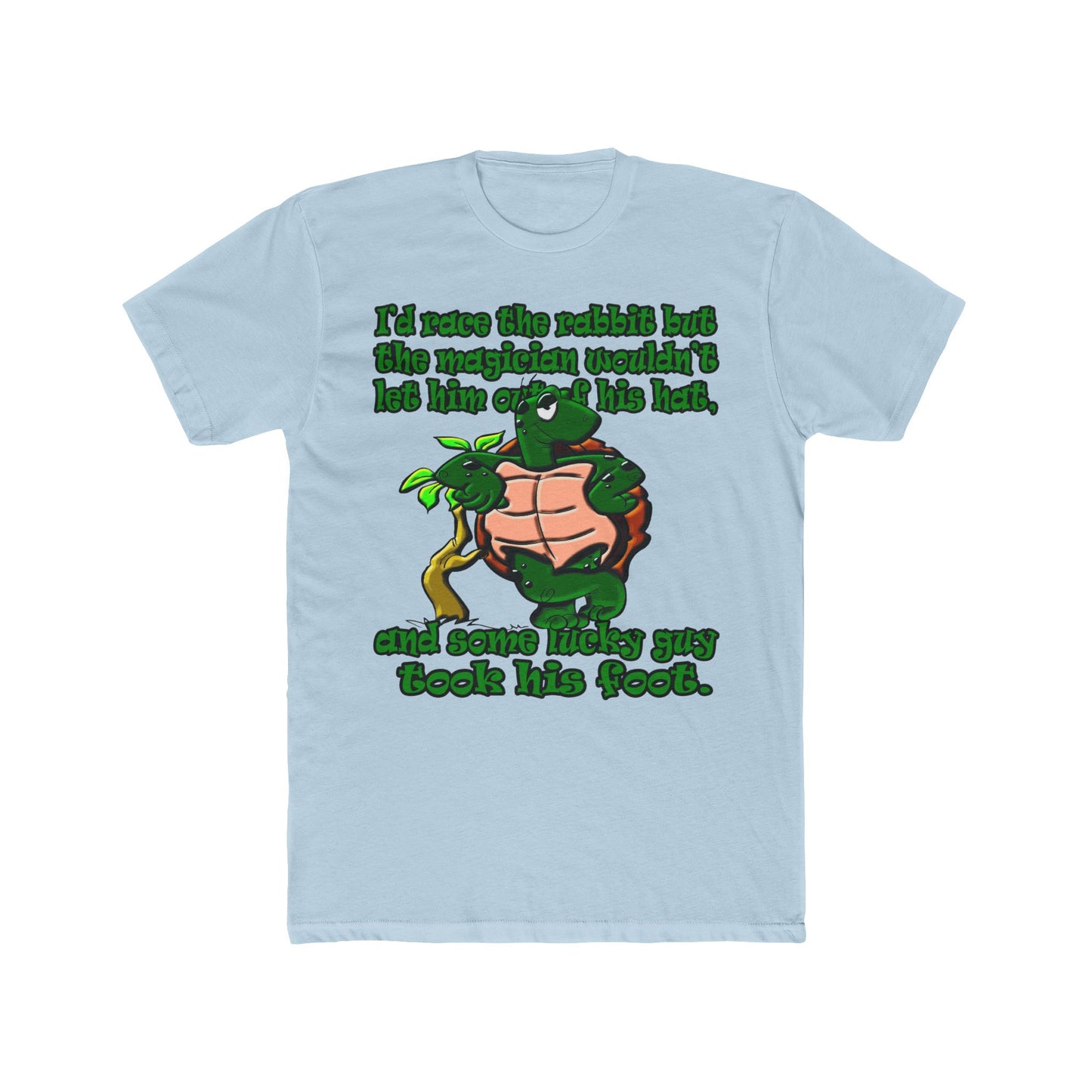 turtle race - Men's Cotton Crew Tee
