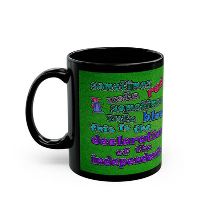 declaration of the independents - Black Mug (green turf)