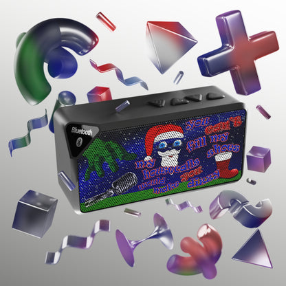 santa's shoes - Jabba Bluetooth Speaker ('snoops' background)