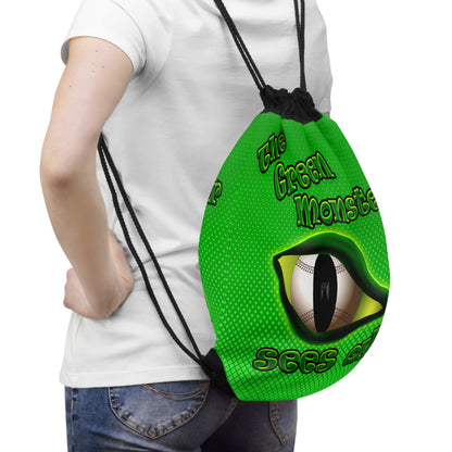 green monster - Drawstring Bag (logo green)