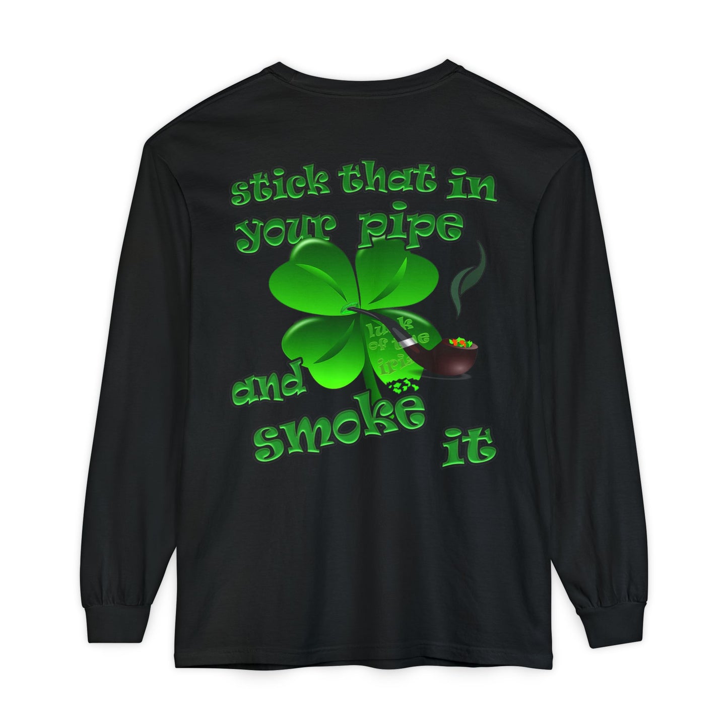 celtics logo - Unisex Garment-dyed Long Sleeve T-Shirt