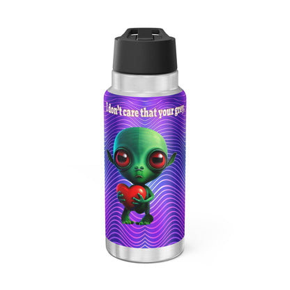 I don't care that your grey - Gator Tumbler, 32oz  (purple wave)