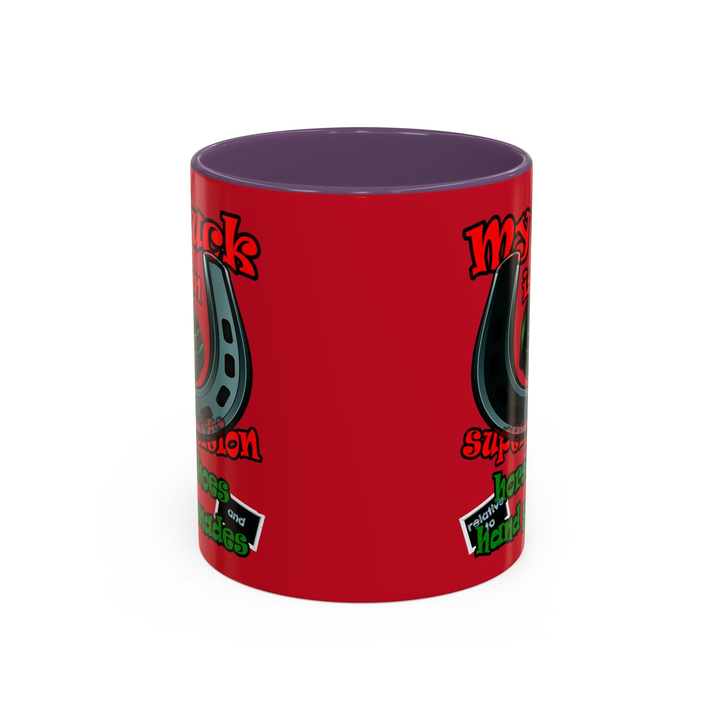 my luck - Accent Mug (dark red)