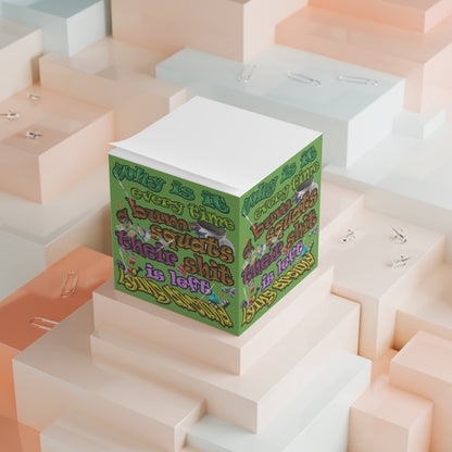 the bum's shit - note cube (green)